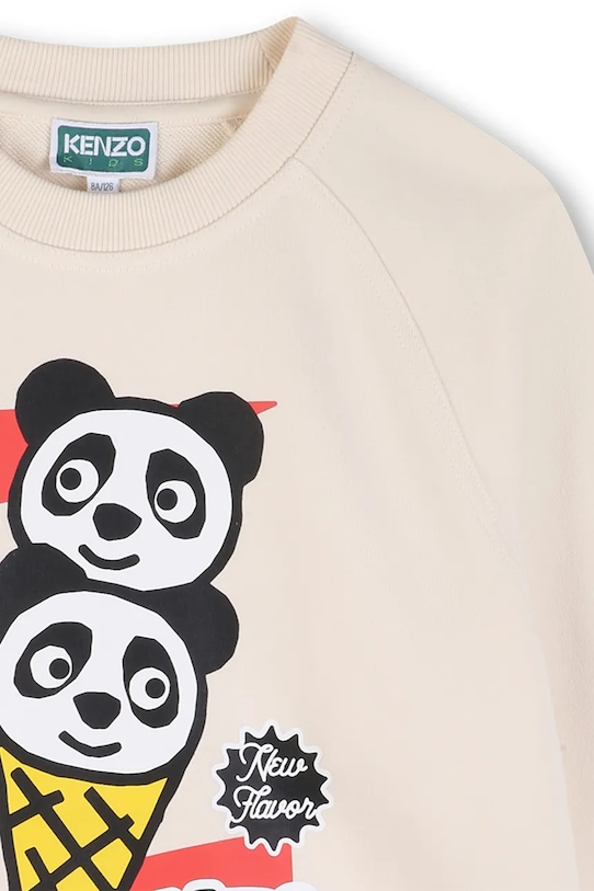 Chłopiec Kenzo kids bluza dziecięca bawełniana K61657.114.150 beżowy