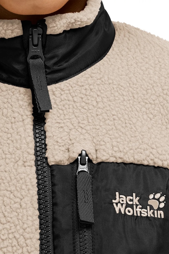 Jack Wolfskin rozepínací mikina dětská fleecová LITE CURL FZ K A65885.104.152