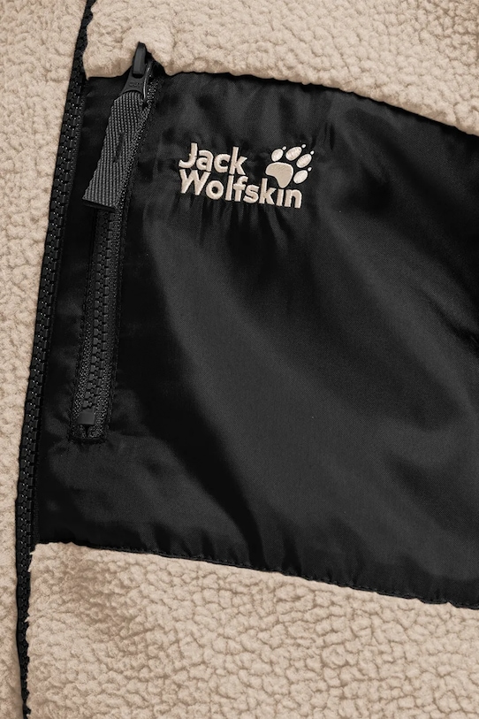 Jack Wolfskin rozepínací mikina dětská fleecová LITE CURL FZ K A65885.104.152