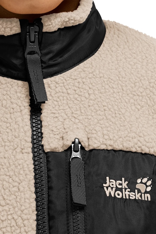 Jack Wolfskin rozepínací mikina dětská fleecová LITE CURL FZ K A65885.164.176
