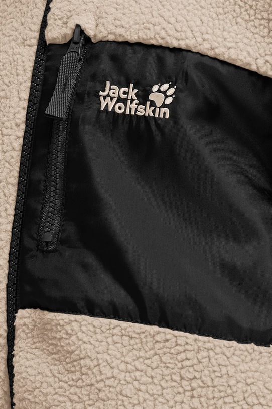 Jack Wolfskin μπλούζα με κουμπιά παιδική φλις LITE CURL FZ K A65885.164.176