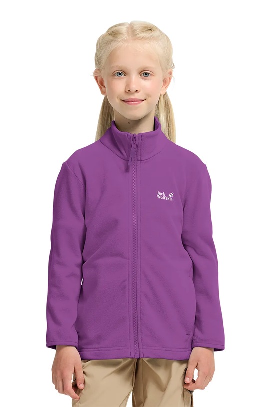 Jack Wolfskin флісова кофта дитяча TAUNUS 100 FZ K фіолетовий A65888.104.152
