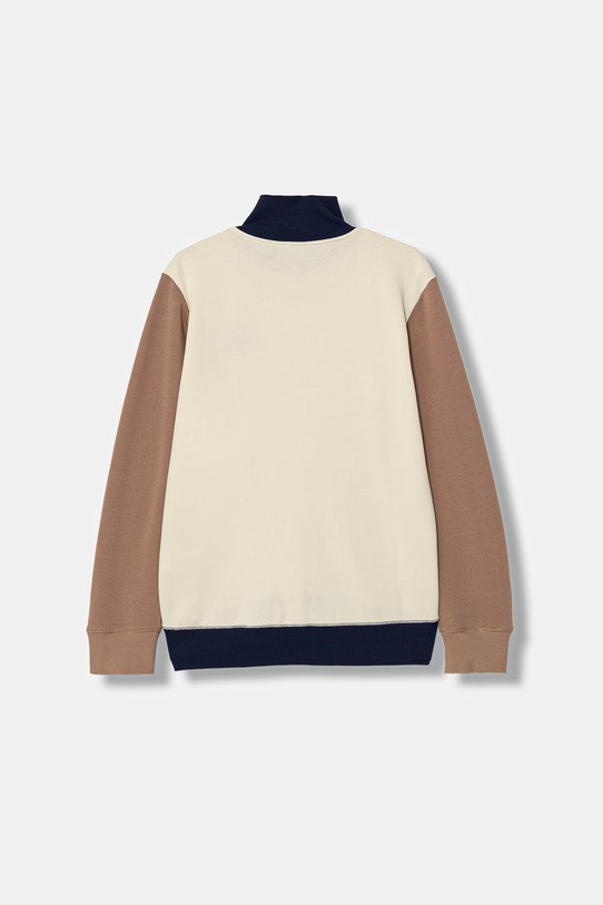 United Colors of Benetton bluza rozpinana z kapturem dziecięca bawełniana 3J68C501B.G.Stagionale beżowy SS26