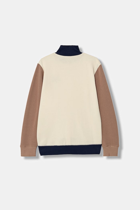 United Colors of Benetton bluza rozpinana z kapturem dziecięca bawełniana 3J68C501B.G.Stagionale beżowy SS26