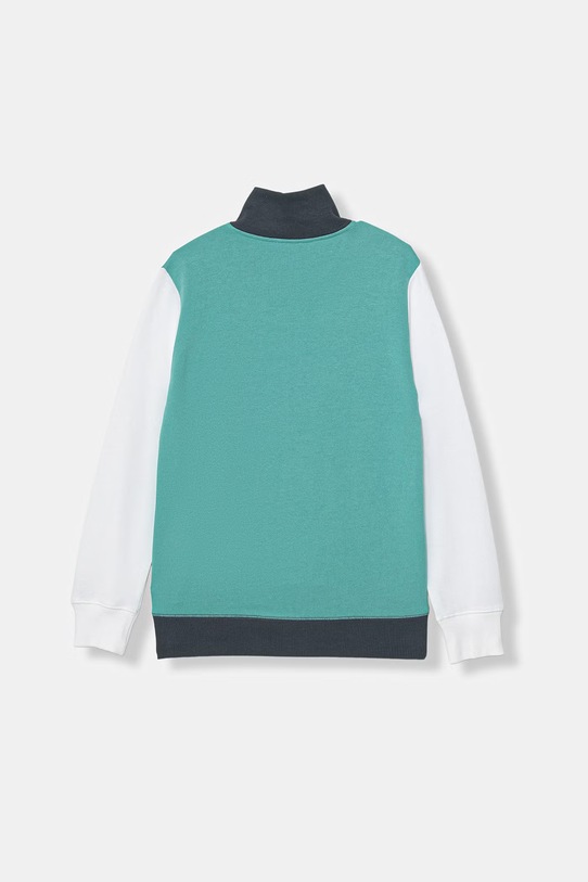 United Colors of Benetton dukserica na zakopčavanje sa kapuljačom za djecu od pamuka 3J68C501B.G.Stagionale tirkizna SS26