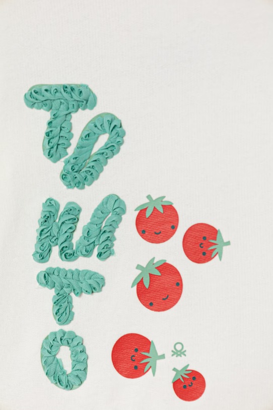 Chłopiec United Colors of Benetton bluza dziecięca bawełniana 3J68G10M3.P.Stagionale biały