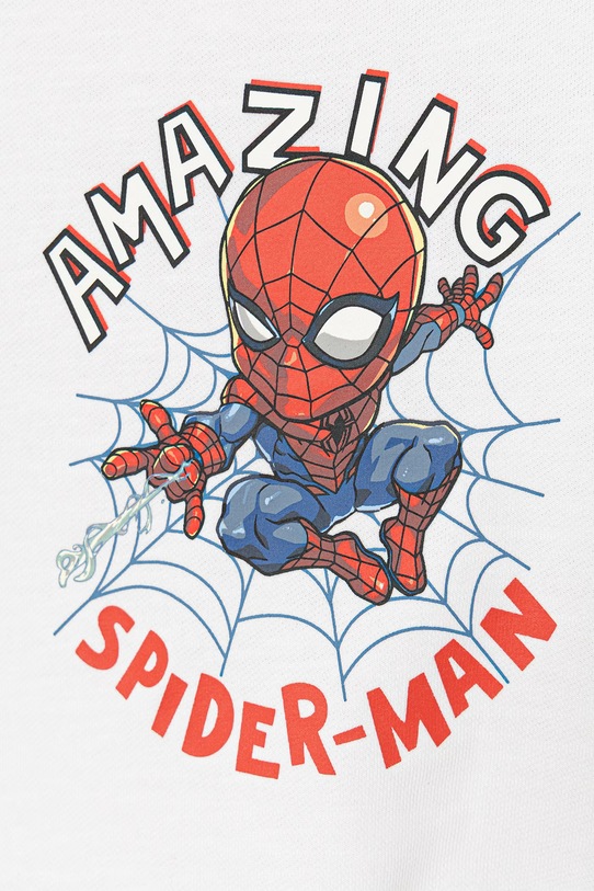 CHLAPEC United Colors of Benetton mikina dětská s bavlnou 31A6G10MM.P.Stagionale bílá