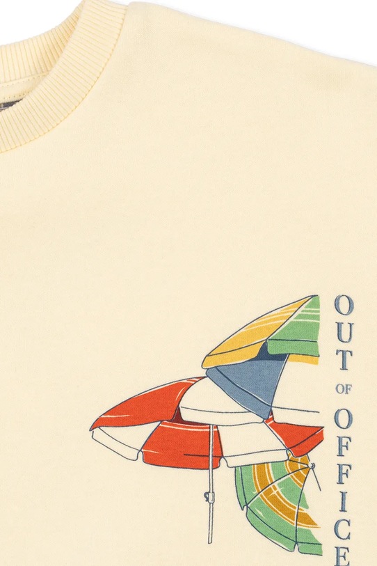 Konges Sløjd gyerek pamut melegítőfelső LOU SWEAT SHIRT OCS KS105451.PPY2 bézs