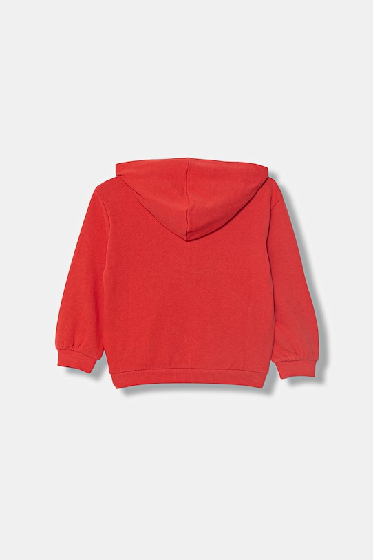 United Colors of Benetton μπλούζα με κουκούλα παιδική βαμβακερή 3J68G504C.P.Stagionale κόκκινο SS26