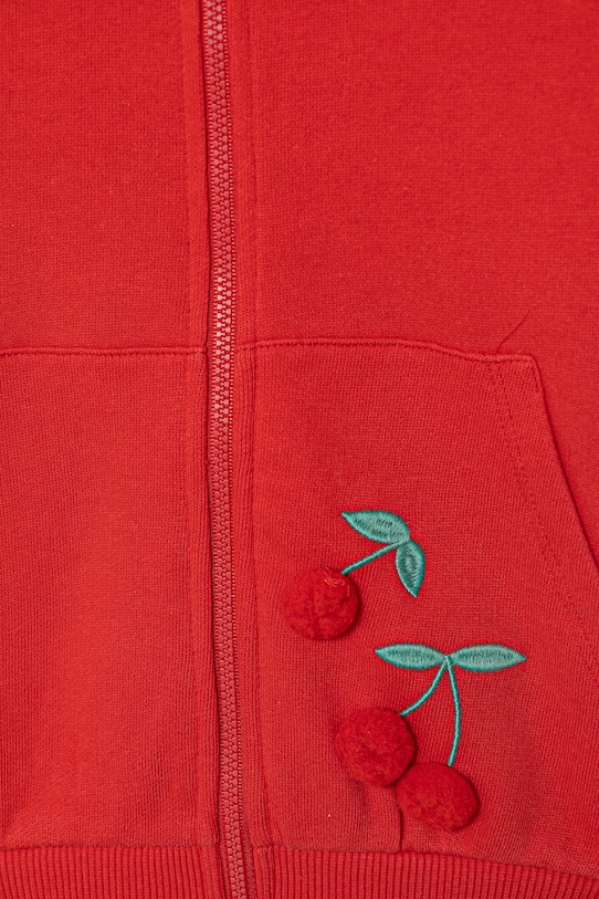 Αγορίστικα United Colors of Benetton μπλούζα με κουκούλα παιδική βαμβακερή 3J68G504C.P.Stagionale κόκκινο