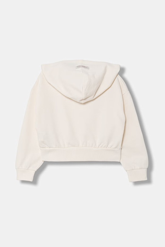 United Colors of Benetton hanorac cu fermoar pentru copii din bumbac 3NBMC505Y.G.Stagionale bej SS26