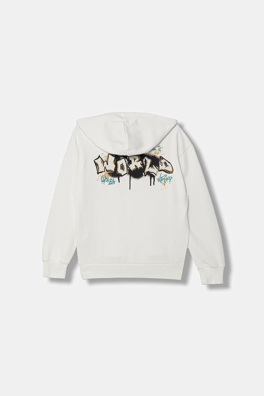 United Colors of Benetton bluza rozpinana dziecięca bawełniana 3NBMC505Z.G.Stagionale beżowy SS26