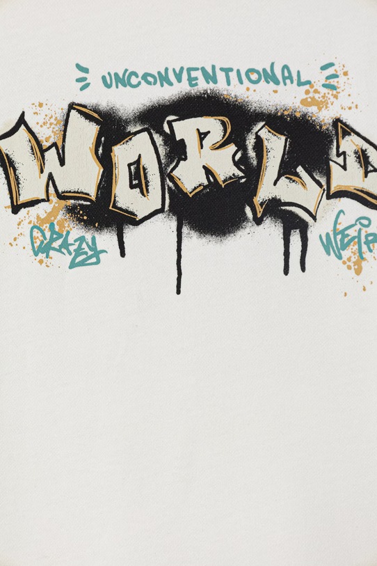 Chłopiec United Colors of Benetton bluza rozpinana dziecięca bawełniana 3NBMC505Z.G.Stagionale beżowy