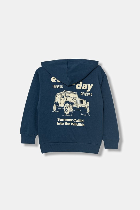 United Colors of Benetton bluza rozpinana dziecięca bawełniana 3NBMC505Z.G.Stagionale granatowy SS26