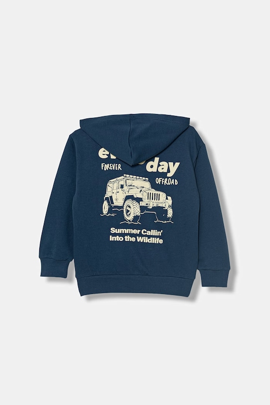 United Colors of Benetton rozepínací mikina dětská bavlněná 3NBMC505Z.G.Stagionale námořnická modř SS26