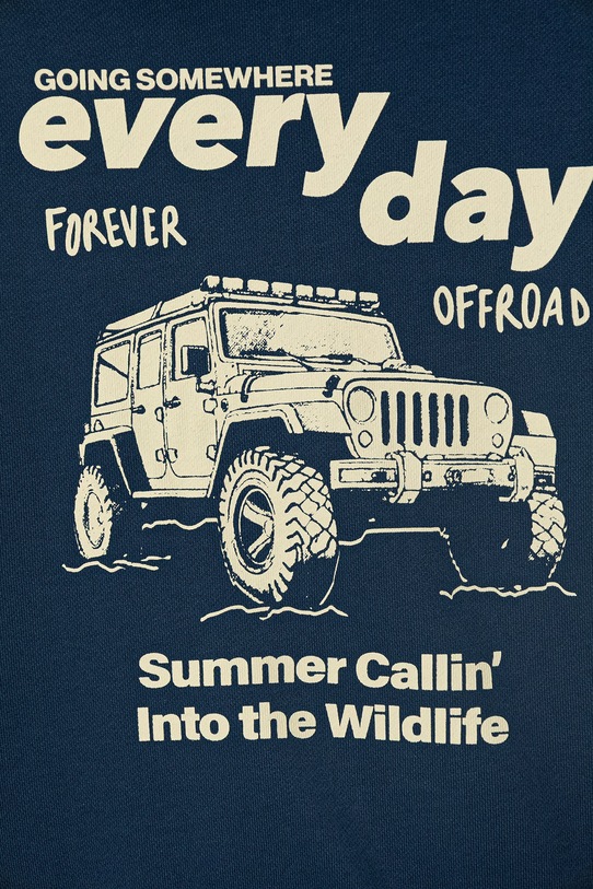 Chłopiec United Colors of Benetton bluza rozpinana dziecięca bawełniana 3NBMC505Z.G.Stagionale granatowy