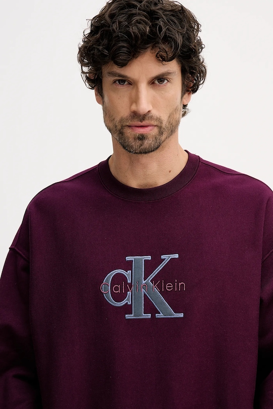 Calvin Klein Jeans bluza fioletowy LV04RE200G