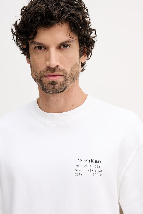 Calvin Klein Jeans bluza bawełniana beżowy LV04RE254G