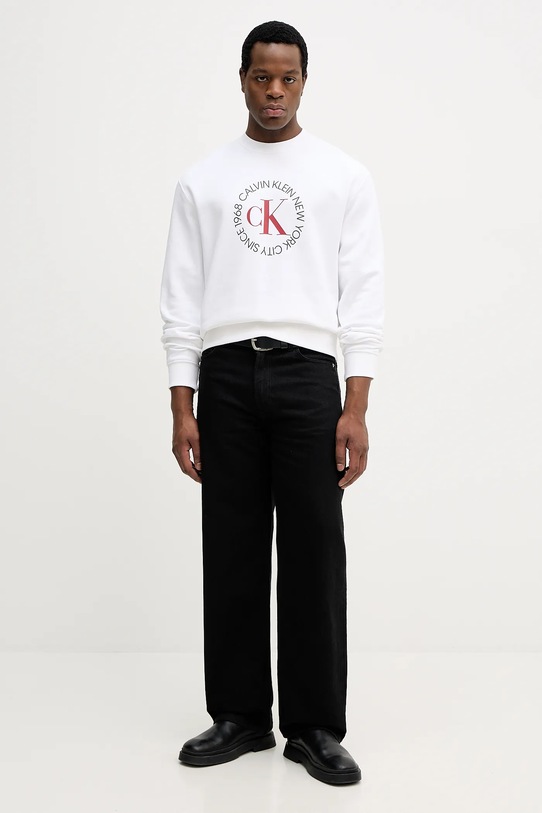 Calvin Klein Jeans bluza LV14RE250G biały SS26