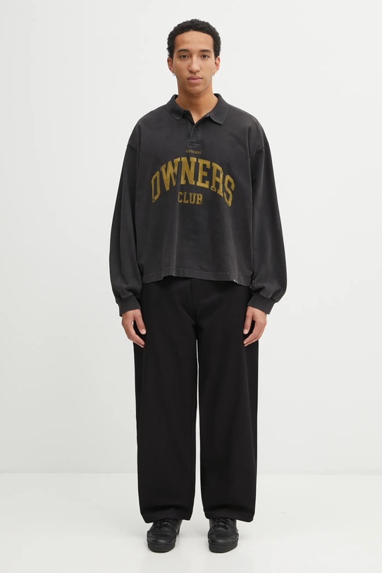 Represent bluza bawełniana Owners Rugby OCM100048.02 szary