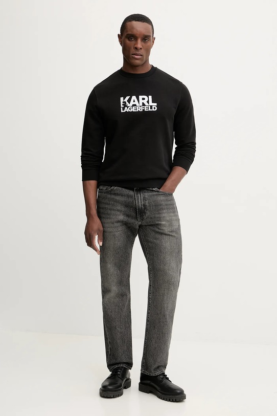 Karl Lagerfeld bluza bawełniana 561917.705780 czarny SS26