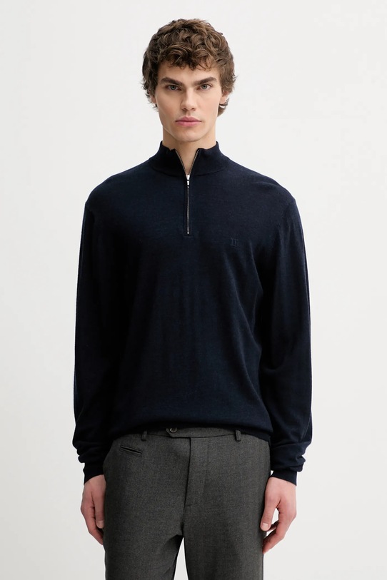 Les Deux sweter wełniany wełna granatowy 100310115