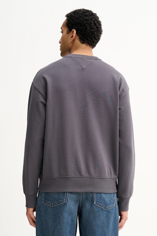 Ρούχα Βαμβακερή μπλούζα Tommy Jeans DN0DN00054 γκρί