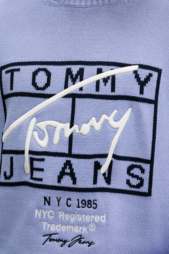 Tommy Jeans sweter bawełniany DM0DM22401 niebieski