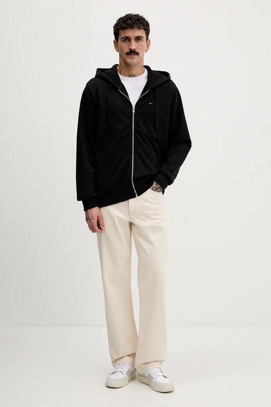 Tommy Jeans bluza bawełniana DM0DM21814 czarny SS26
