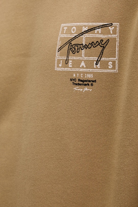 Tommy Jeans bluza bawełniana DM0DM22366 brązowy