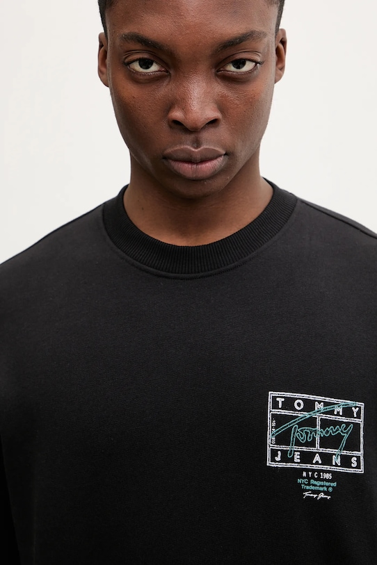 Tommy Jeans bluza bawełniana czarny DM0DM22366