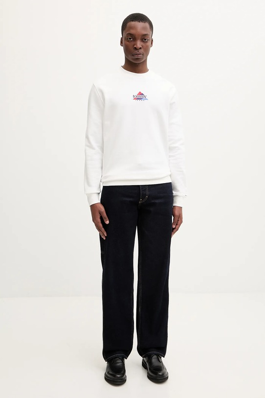 Tommy Jeans bluza bawełniana DM0DM22418 biały SS26