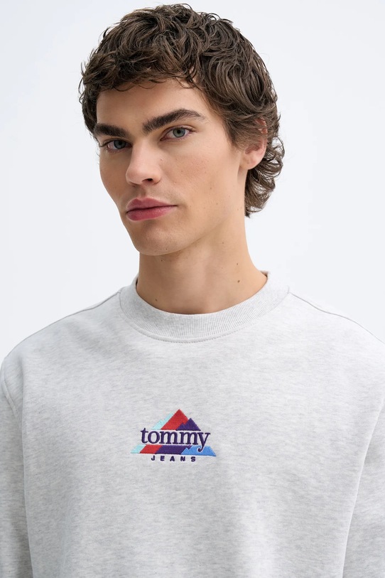 Tommy Jeans bluza bawełniana szary DM0DM22418