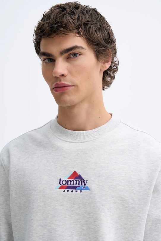 Tommy Jeans bluza bawełniana szary DM0DM22418