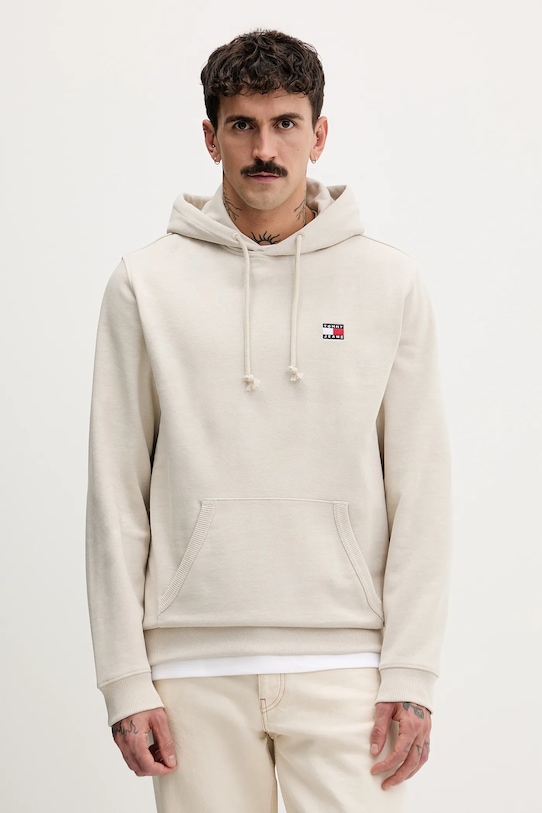 Tommy Jeans bluza z kapturem beżowy DM0DM22666