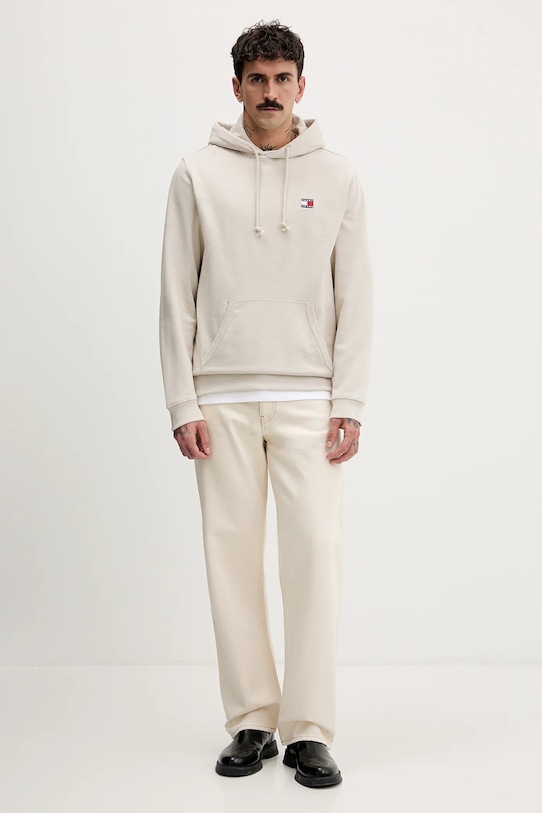 Tommy Jeans bluza DM0DM22666 beżowy SS26
