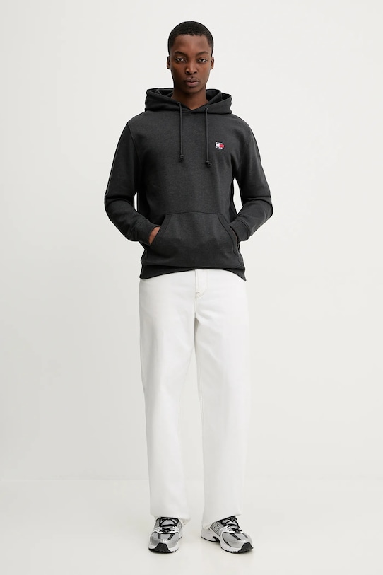 Tommy Jeans bluza DM0DM22666 szary SS26