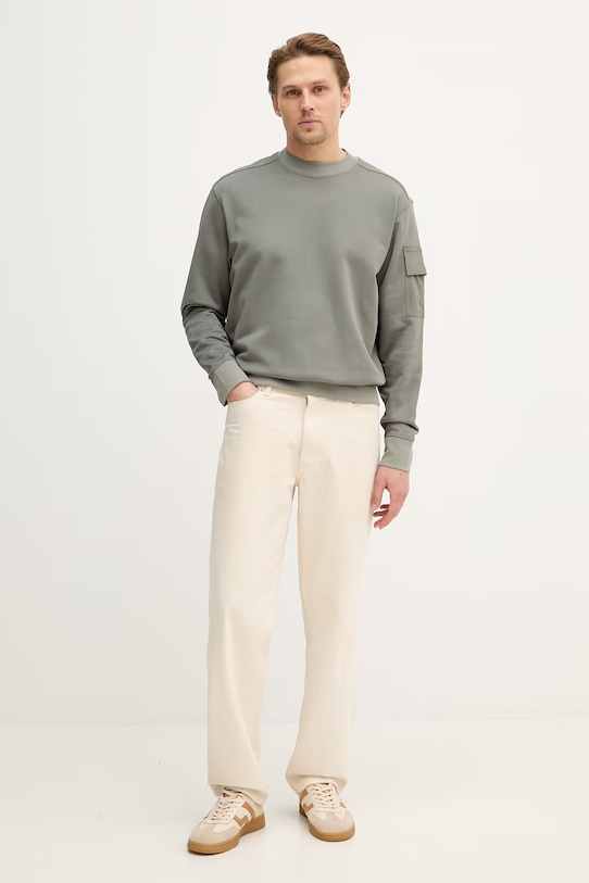 BOSS Orange bluza We_Functional 50554314 zielony SS26