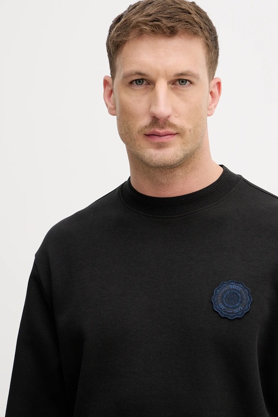 Μπλούζα BOSS Orange We_Varsity μαύρο 50556004