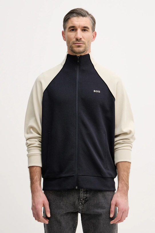 BOSS Green bluza z elastanem granatowy 50553566