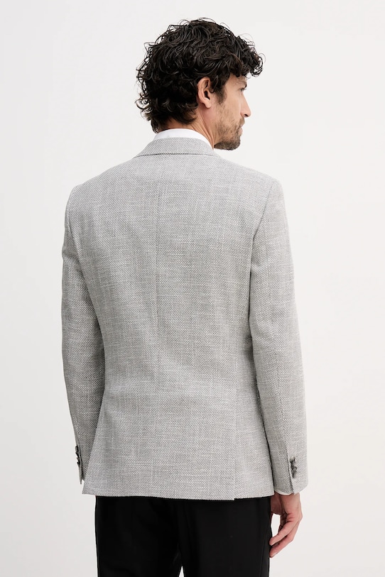 Odzież BOSS marynarka z domieszką lnu 50556910 szary