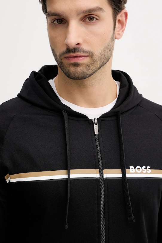 BOSS bluza bawełniana Authentic Jacket H czarny 50554785