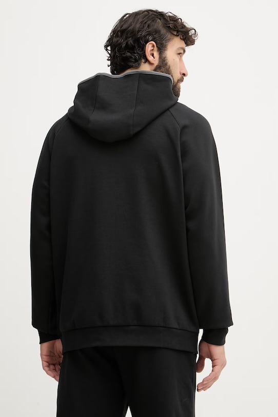 Abbigliamento BOSS felpa con cerniera e cappuccio da uomo Sense Hooded Jacket 50557206 nero