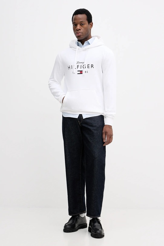 Mikina Tommy Hilfiger MW0MW41427 bílá SS26