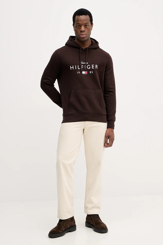 Tommy Hilfiger bluza MW0MW41427 brązowy SS26