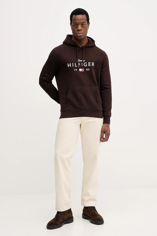 Tommy Hilfiger bluza MW0MW41427 brązowy SS26