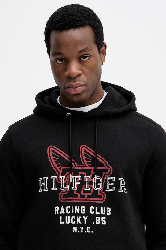 Tommy Hilfiger bluza bawełniana czarny MW0MW41431