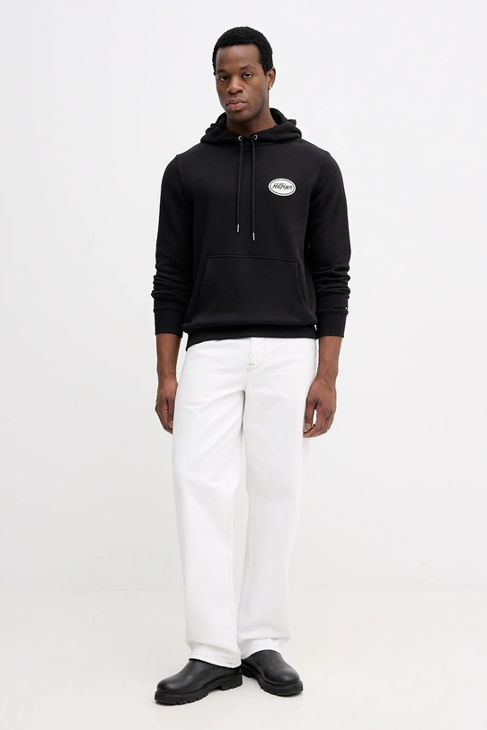 Tommy Hilfiger bluza bawełniana MW0MW41434 czarny SS26