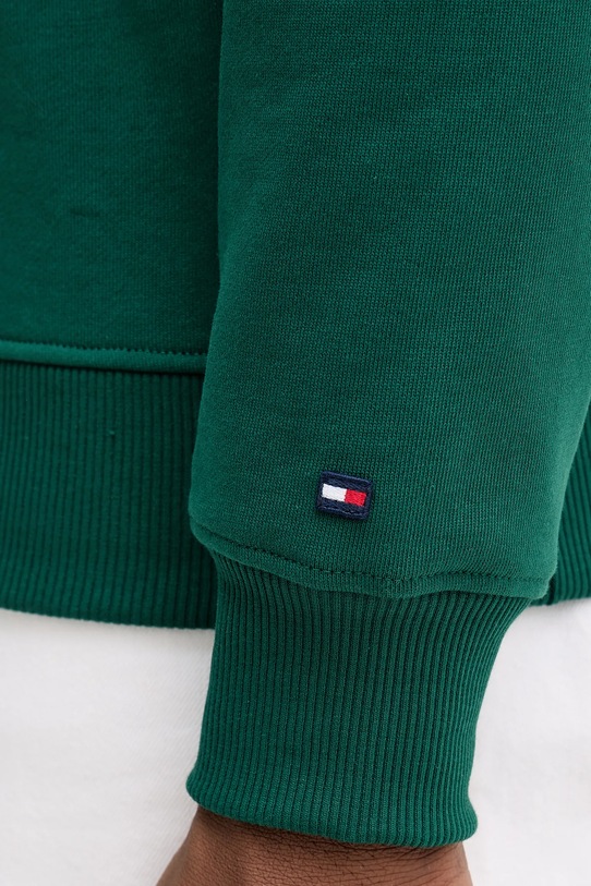 Tommy Hilfiger pamut melegítőfelső MW0MW42536 zöld