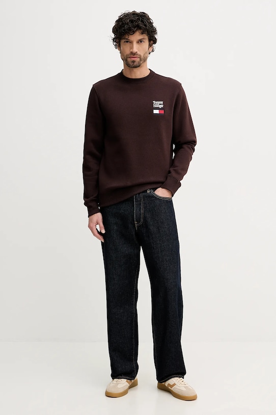 Tommy Hilfiger bluza MW0MW42778 brązowy SS26